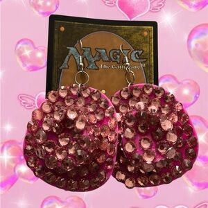 Pink Crystal Earrings